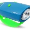 Éclairage Avant / Klaxon Hornit Nano Bleu / Vert 1 Éclairage Avant / Klaxon Hornit Nano Bleu / Vert -Éclairage Vélo Soldes Boutique unnamed file 1084