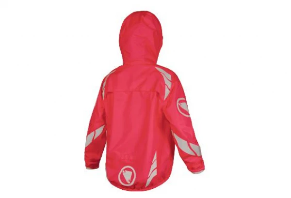 Veste Imperméable Enfant Endura Luminite II Rose Fluo 3 Veste Imperméable Enfant Endura Luminite II Rose Fluo – Image 2